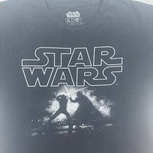 Star Wars Vintage Xl Design Tee Black and White Distressed